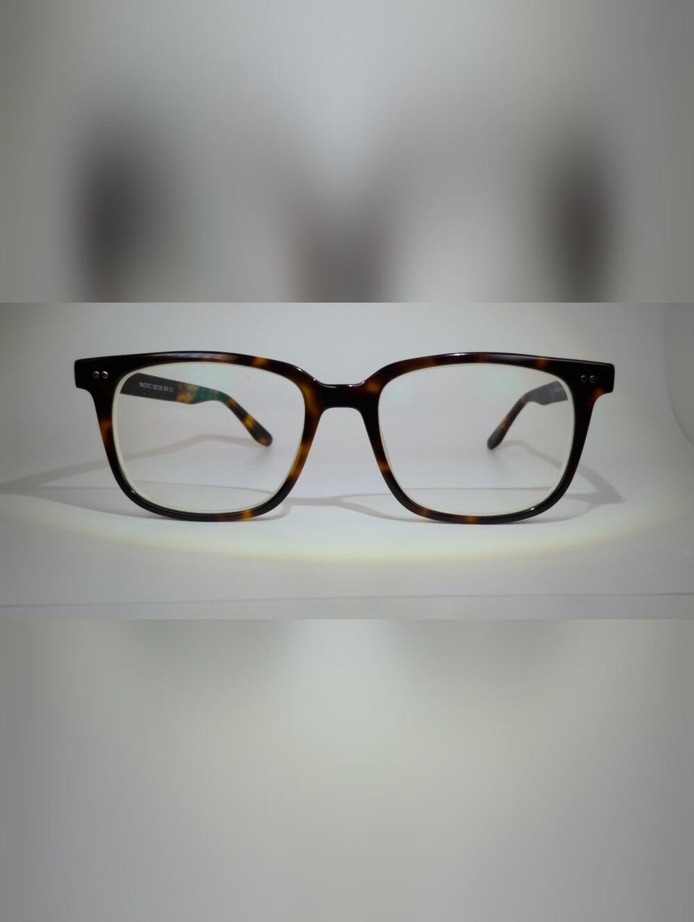 Pacific. Tortoiseshell traditional Rectangular Eyeglass Frames.
